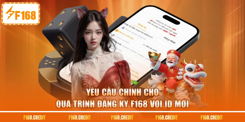 Yêu cầu chính cho quá trình đăng ký F168 với ID mới